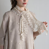 [No.11201] Syal Tulle Petit Washer Katun Kimia Shiro no Ha [Perkiraan tiba akhir Mei 2026]
