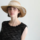 lacyチュールブレード帽