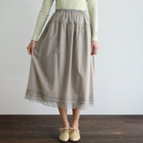 ふんわりコットンロングlacyペチスカート