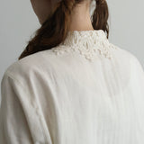 [No. 9285] Cotton Double Gauze Blouse [Scheduled for late August 2026 arrival]