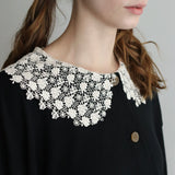 [No.9256] Kardigan Berenda Kerah Linen Belgia C [Diperkirakan tiba akhir Mei 2026]
