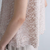 ストレッチペイズリーラッセルプルオーバー