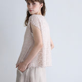 ストレッチペイズリーラッセルプルオーバー