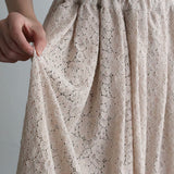 〔No.9239〕Flower Raschel Lacy Skirt [Available Late August 2026]