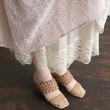 〔No.9239〕Flower Raschel Lacy Skirt [Available Late August 2026]