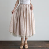 〔No.9239〕Flower Raschel Lacy Skirt [Available Late August 2026]