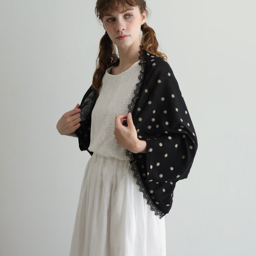 コットンワッシャーチュール刺繍ボレロ – REI THE LACES CHAMBER