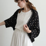 [No.9242] Bolero Renda Katun Washer Tulle [Perkiraan tiba akhir Mei 2026]