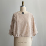 [No. 9238] Flower Raschel Pullover [Scheduled for late August 2026 delivery]