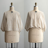 [No. 9238] Flower Raschel Pullover [Scheduled for late August 2026 delivery]