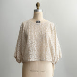 [No. 9238] Flower Raschel Pullover [Scheduled for late August 2026 delivery]