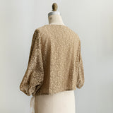 [No. 9238] Flower Raschel Pullover [Scheduled for late August 2026 delivery]