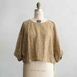 [No. 9238] Flower Raschel Pullover [Scheduled for late August 2026 delivery]