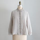 [No. 9285] Cotton Double Gauze Blouse [Scheduled for late August 2026 arrival]