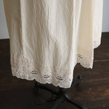 [No.9364] Gaun Tanpa Lengan Lacy Katun Washer [Dijadwalkan tiba pada akhir Agustus 2026]