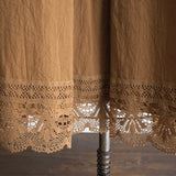 [No.9364] Gaun Tanpa Lengan Lacy Katun Washer [Dijadwalkan tiba pada akhir Agustus 2026]