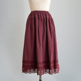 [No. 9365] Cotton Washer Lacy Skirt [Expected to arrive in late August 2026]