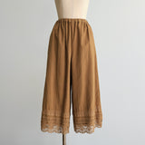 [No. 9366] Cotton Washer Lacy Pants [Scheduled for late August 2026 arrival]