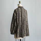 〔No.9309〕Blus Kemeja Bordir Karin【Estimasi Tersedia Awal Oktober 2026】