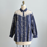 〔No.9309〕Blus Kemeja Bordir Karin【Estimasi Tersedia Awal Oktober 2026】