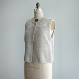 ベビーアルパカknit  lacyカラーベスト