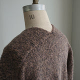 [No. 9329] Baby Alpaca Knit Two-Tone Cardigan [Scheduled for late September 2026 arrival]