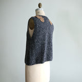 ベビーアルパカknit  lacyカラーベスト