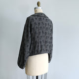 [No. 9312] Cotton Linen Jacquard Blouson [Scheduled for late September 2026 arrival]