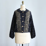 [No. 9312] Cotton Linen Jacquard Blouson [Scheduled for late September 2026 arrival]