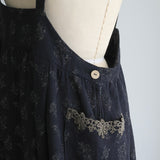 [No. 9311] Cotton Linen Jacquard Salopette Skirt [Scheduled to arrive late September 2026]