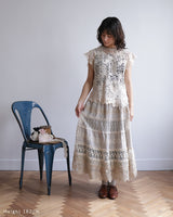 時を重ねたベージュレースのFillageブラウス / Coco Ivory Fillage Collection 2027