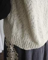 〔No.9430〕organicコットンスラブknitベスト【2027年3月下旬入荷予定】