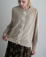 〔No.9440〕silkメランジknitカーディガン【2027年4月下旬入荷予定】