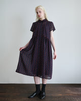 〔No.9449〕綿ボイル花しるべ刺繍ワンピース【2027年4月上旬入荷予定】