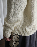 〔No.9429〕organicコットンスラブknitカーディガン【2027年3月下旬入荷予定】