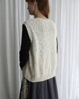〔No.9430〕organicコットンスラブknitベスト【2027年3月下旬入荷予定】
