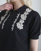 〔No.9441〕silkメランジknitポロ【2027年4月下旬入荷予定】
