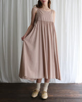 〔No.9471〕ダブルコットンシルクワンピース【2027年7月上旬入荷予定】