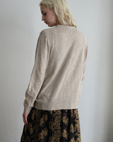 〔No.9440〕silkメランジknitカーディガン【2027年4月下旬入荷予定】