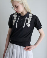 〔No.9441〕silkメランジknitポロ【2027年4月下旬入荷予定】