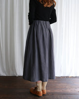 〔No.9422〕フレンチリネンlacyスカート【2027年3月下旬入荷予定】