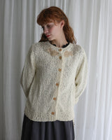 〔No.9429〕organicコットンスラブknitカーディガン【2027年3月下旬入荷予定】