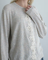 〔No.9440〕silkメランジknitカーディガン【2027年4月下旬入荷予定】