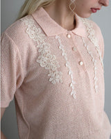 〔No.9441〕silkメランジknitポロ【2027年4月下旬入荷予定】