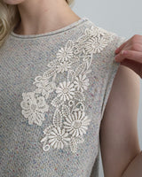 〔No.9442〕silkメランジknitベスト【2027年4月下旬入荷予定】