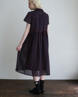 〔No.9449〕綿ボイル花しるべ刺繍ワンピース【2027年4月上旬入荷予定】