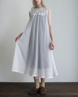 〔No.9453〕コットンボイルワッシャーlacyワンピース【2027年4月下旬入荷予定】