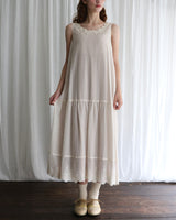 〔No.9472〕コットンシルクlacyワンピース【2027年6月下旬入荷予定】
