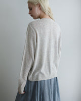 〔No.9440〕silkメランジknitカーディガン【2027年4月下旬入荷予定】