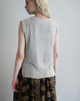 〔No.9442〕silkメランジknitベスト【2027年4月下旬入荷予定】
